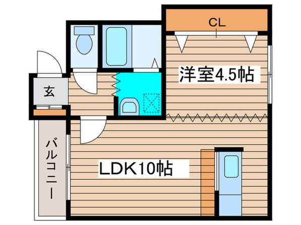 ビュ－クレストＮ２３の物件間取画像